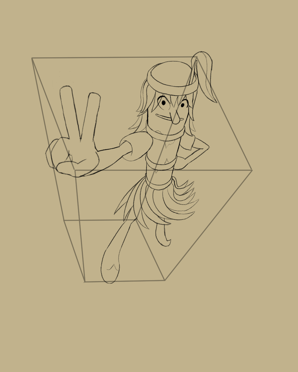 High perspective Wisky box